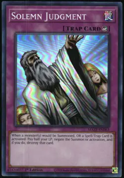 Yu-Gi-Oh Maze of Memories Solemn Judgment 2023 MAZE-EN063 Super Rare 1st Edition - Image 1