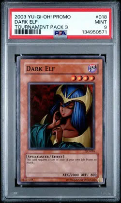 2003 YU-GI-OH! PROMO TP3-TOURNAMENT PACK 3 #018 DARK ELF PSA 9 - Image 1