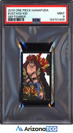 One Piece 2010 Eustass Kid September One Piece Hanafuda PSA 9 - Image 1