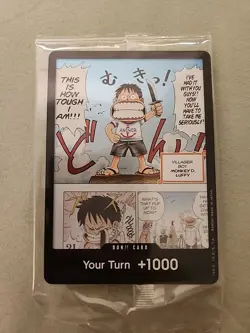 One Piece Don Card Villager Boy Luffy Sealed From Gum Gum Fruit Young Monkey D - Image 1