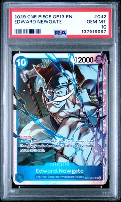 2025 ONE PIECE OP13-CARRYING ON HIS WILL #042 EDWARD NEWGATE PSA 10 - Image 1