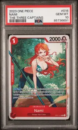 Nami (Ultra Deck: The Three Captains) OP01-016 One Piece Promotion PSA 10 - Image 1