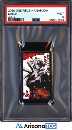 One Piece 2010 Sanji July One Piece Hanafuda PSA 9 - Image 1