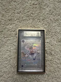 A fist of Divine Speed OP-11 Luffy SP Gold Foil 3rd Anniversary BGS Pristine 10 - Image 1