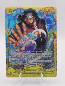 Bandai Bartholomew Kuma OP12-119 Secret Rare Holo Legacy Master One Piece CCG - Image 1