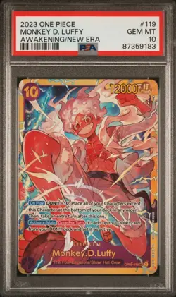 PSA 10 2023 ONE PIECE MONKEY D. LUFFY AWAKENING/NEW ERA OP05-119 ENG - Image 3