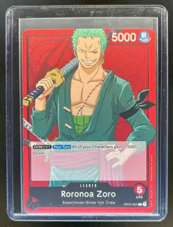 2022 One Piece Romance Dawn Roronoa Zoro Leader #OP01-001 - Image 1