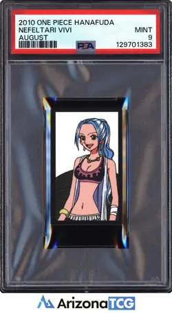 One Piece 2010 Nefeltari Vivi August One Piece Hanafuda PSA 9 - Image 1