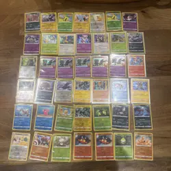 POKEMON LOT OF 42 Yellow Boarder Holo And Reverse Holo Cards 2021-2023 Nm R11 - Image 1