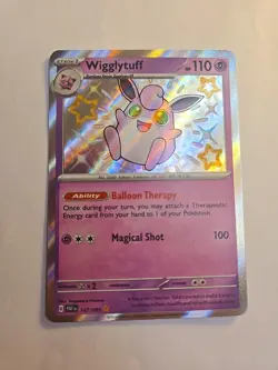 Pokemon Card TCG Wigglytuff 147/091 Paldean Fates Holo English M/NM BABY shiney - Image 1