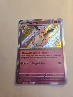Pokemon Card TCG Wigglytuff 147/091 Paldean Fates Holo English M/NM BABY shiney - Image 2