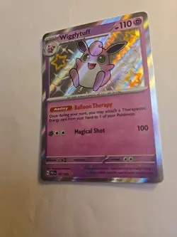Pokemon Card TCG Wigglytuff 147/091 Paldean Fates Holo English M/NM BABY shiney - Image 3