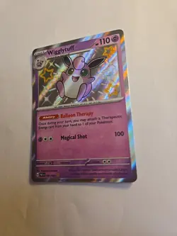 Pokemon Card TCG Wigglytuff 147/091 Paldean Fates Holo English M/NM BABY shiney - Image 4