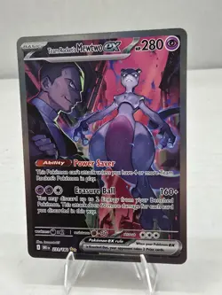 Pokemon Card TCG: Team Rockets Mewtwo EX SIR 231/182 Destined Rivals - NM Nice!! - Image 1