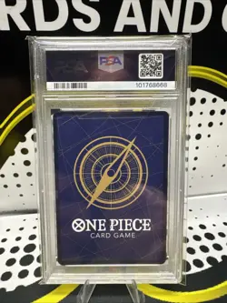 2023 ONE PIECE PREM BANDAI PREM CARD COLL 25TH ED #001 MONKEY D. LUFFY PSA 9 - Image 2
