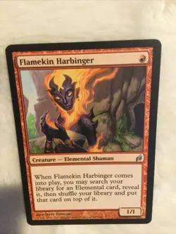 FLAMEKIN HARBINGER Creature-Element Shaman - MTG Magic The Gathering Card Game - Image 3