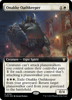 Onakke Oathkeeper (Extended Art) FOIL Commander Masters PLD Rare CARD ABUGames - Image 1