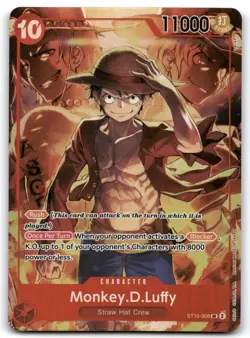 Monkey.D.Luffy (Treasure Booster Set) ST10-006 One Piece Promotion Cards - Image 1