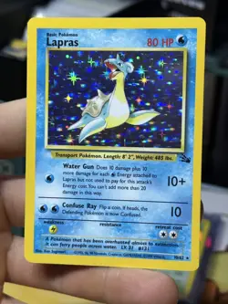 Lapras 10/62 Fossil Vaporeon 12/64 Jungle 1999 Vintage Pokemon Card Lot WOTC - Image 3