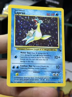 Lapras 10/62 Fossil Vaporeon 12/64 Jungle 1999 Vintage Pokemon Card Lot WOTC - Image 4