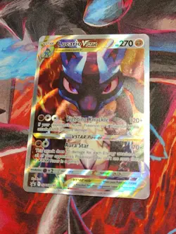 Lucario VSTAR SWSH291 Sword & Shield Full Art Black Star Promo Pokemon Card - Image 1