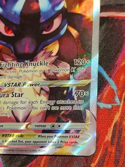 Lucario VSTAR SWSH291 Sword & Shield Full Art Black Star Promo Pokemon Card - Image 4