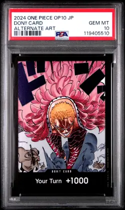 2024 ONE PIECE JPN OP10-ROYAL BLOOD ALTERNATE ART DON!! CARD PSA 10 - Image 1