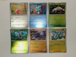 Pokemon 6 Card Mega Evolution Reverse Holo Lot - Image 1