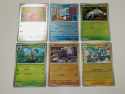 Pokemon 6 Card Mega Evolution Reverse Holo Lot - Image 2