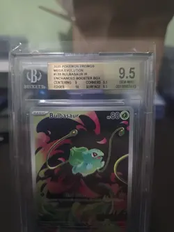 Pokemon Bulbasaur 2025 Mega Evolution Stamped Holo Card 133/132 BGS 9.5 - Image 3