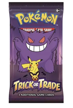 (pack of 5 ) Pokemon Trick Or Trade Booster Pack Halloween 3 Card Pack 2022 - Image 1