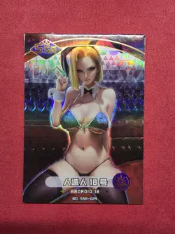 Android 18 Dragonball Z Goddess Carnival Waifu Card Girl Holo Doujin Anime Sexy - Image 1