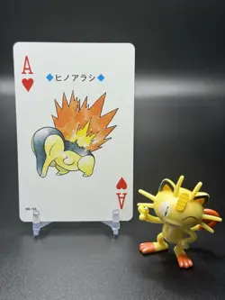 Pokemon 2000 Cyndaquil #155 Silver Playing Card Ace Of Hearts Japanese - Image 1