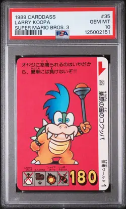 1989 CARDDASS SUPER MARIO BROS. 3 #35 LARRY KOOPA PSA 10 - Image 1