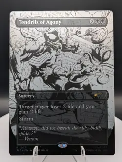 Tendrils of Agony FOIL: Secret Lair: Spider-Man MTG Venom Unleashed Inks (NM) - Image 1