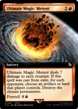 MTG Ultimate Magic: Meteor (Extended Art) Normal NM FINAL FANTASY Magic - Image 1