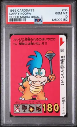 1989 CARDDASS SUPER MARIO BROS. 3 #35 LARRY KOOPA PSA 10 - Image 1