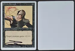 SIGNED MtG Magic Douglas Shuler Revised Artist Proof _ UNHOLY STRENGTH _ 1/100! - Image 1