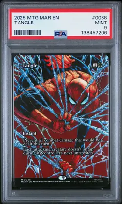 2025 MTG MARVEL'S SPIDER-MAN: SOURCE MATERIAL #0038 TANGLE PSA 9 - Image 1