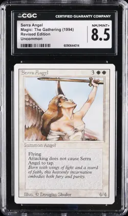 1994 MAGIC: THE GATHERING REVISED EDITION UNCOMMON SERRA ANGEL CGC 8.5 - Image 1