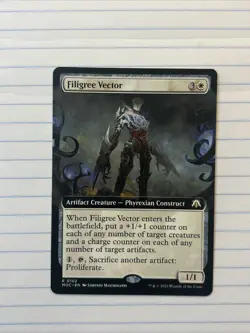 Filigree Vector (Extended Art) Commander: March of the Machine Regular. NM - Image 1