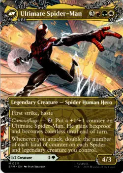 MTG Miles Morales (0211) (Borderless) Normal NM Marvel's Spider-Man Magic 211 - Image 2