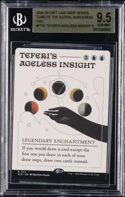 2024 MTG SECRET LAIR DROP ASTRAL SORCERESS FOIL TEFERI'S AGELESS INSIGHT BGS 9.5 - Image 1