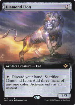 Diamond Lion (Extended Art) Modern Horizons 2 Regular - Image 1