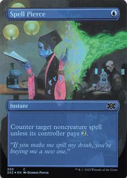 Spell Pierce (Borderless) Double Masters 2022 Foil - Image 1