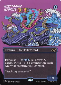 Mindspring Merfolk (Borderless) Aetherdrift Regular - Image 1
