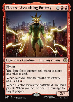 Magic The Gathering Marvel's Spider-Man | Electro, Assaulting Battery | 76 | R - Image 1