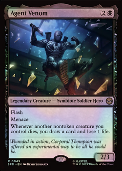 Magic The Gathering Marvel's Spider-Man | Agent Venom Foil | 49 | R - Image 1