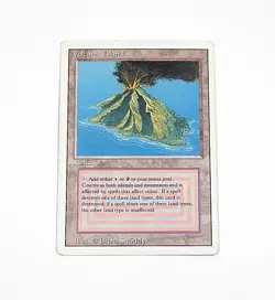Volcanic Island Magic The Gathering MTG Revised Edition Dual Land - Image 1