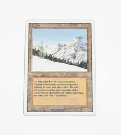 Taiga Magic The Gathering MTG Revised Edition Dual Land - Image 1